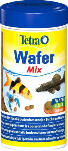 Tetra Wafer Mix - Fischfutter für alle Bodenfische (z.B. Welse) und Krebse, für gesundes Wachstum und eine bessere Widerstandskraft, 250 ml von Tetra