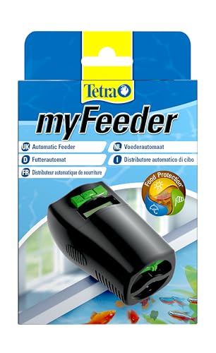 Tetra myFeeder Futterautomat für Zierfische im Aquarium, anthrazit, inklusive Batterien von Tetra