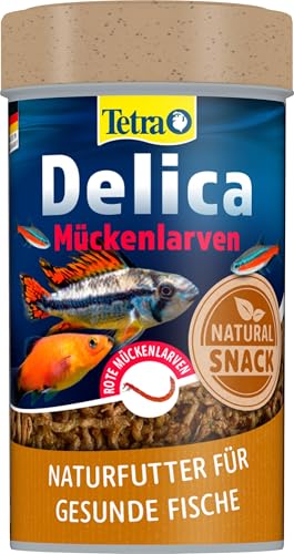 TetraDelica Bloodworms, Naturfutter für Zierfische, enthält zu 100 Prozent gefriergetrocknete rote Mückenlarven, 100 ml Dose TetraDelica Bloodworms, Naturfutter für Zierfische, enthält zu 100 Prozent gefriergetrocknete rote Mückenlarven, 100 ml Dose von Tetra