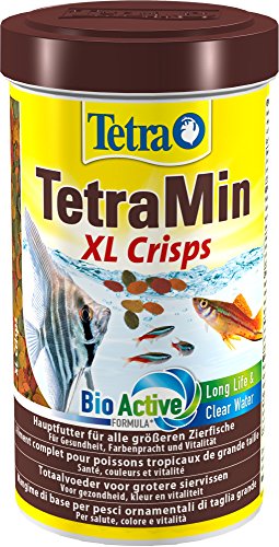 TetraMin XL Crisps - Fischfutter für größere tropische Zierfische mit hohem Nährwert und minimaler Wasserbelastung, 500 ml von Tetra