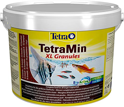 TetraMin XL Granules - langsam absinkendes Fischfutter für größere Zierfische in der mittleren Wasserschicht des Aquariums, 10 L Eimer von Tetra