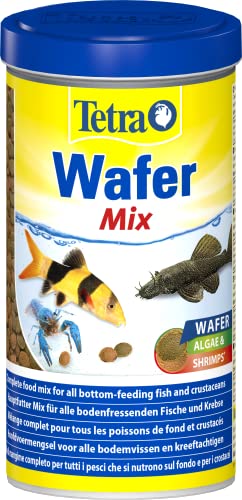 Tetra Wafer Mix - Fischfutter für alle Bodenfische (z.B. Welse) und Krebse, für gesundes Wachstum und eine bessere Widerstandskraft, 1 L von Tetra