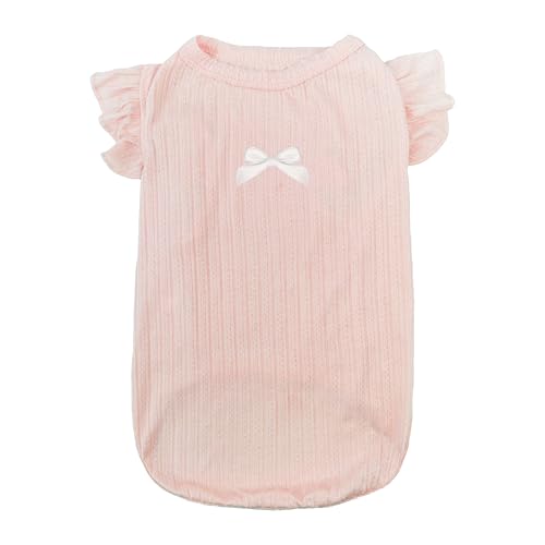 Hunde-Shirt mit Flatterärmeln, Hunde-Shirts für kleine Hunde, leichtes Haustier-T-Shirt, Sommer-Haustier-T-Shirt, Hundekleidung, Rosa, Größe L Hunde-Shirt mit Flatterärmeln, Hunde-Shirts für kleine Hunde, leichtes Haustier-T-Shirt, Sommer-Haustier-T-Shirt, Hundekleidung, Rosa, Größe L von Teumessian