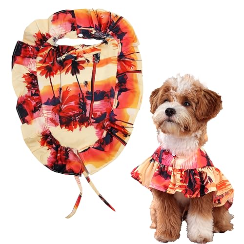 Teumessian Hawaii-Umhang für Hunde, Hundekleidung für kleine Hunde, Haustierkleid, Katzenponcho, Sommer, Kokosnuss, Größe XL Teumessian Hawaii-Umhang für Hunde, Hundekleidung für kleine Hunde, Haustierkleid, Katzenponcho, Sommer, Kokosnuss, Größe XL von Teumessian
