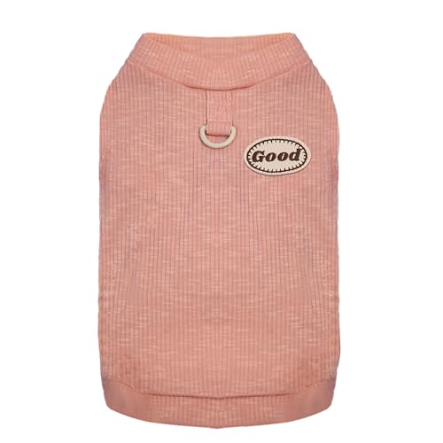 Teumessian Hunde-Shirts, Hunde-Shirts für kleine Hunde, leichtes Haustier-T-Shirt, Sommer-Haustier-T-Shirt, Hunde-Fleece-Weste mit Leinen-Ring, Rosa, Größe XXL Teumessian Hunde-Shirts, Hunde-Shirts für kleine Hunde, leichtes Haustier-T-Shirt, Sommer-Haustier-T-Shirt, Hunde-Fleece-Weste mit Leinen-Ring, Rosa, Größe XXL von Teumessian