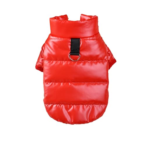 Teumessian Welpen-Winter-Outfit, wasserdichte und waschfreie Baumwolljacke für Hunde, warm und weich, RD, L Teumessian Welpen-Winter-Outfit, wasserdichte und waschfreie Baumwolljacke für Hunde, warm und weich, RD, L von Teumessian