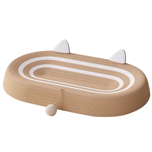 Tevimpeya Sisal Kratzbrett mit Spielzeugball für kleine und mittelgroße Katzen Tevimpeya Sisal Kratzbrett mit Spielzeugball für kleine und mittelgroße Katzen von Tevimpeya