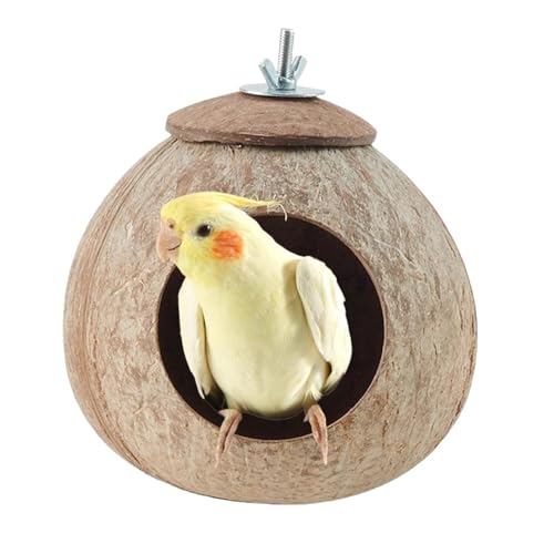 Coco Bird Nest für Käfig, Vogelnisthaus,Coco Shell Nisting House für Vögel Käfig | Gartenpark Balkon Haustier Zucht Hütte Innenabende Dekoration für Lovebirds, Gentoo Coco Bird Nest für Käfig, Vogelnisthaus,Coco Shell Nisting House für Vögel Käfig | Gartenpark Balkon Haustier Zucht Hütte Innenabende Dekoration für Lovebirds, Gentoo von Tewzafiya