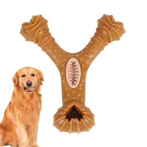 Hundespielzeug Mit Leckerli-Funktion | Interaktiver Futterautomat Zur Verlangsamung | Bissfester Welpenfutter-Spender Für Kleine, Mittelgroße, Große & Starke Kauer von Tewzafiya