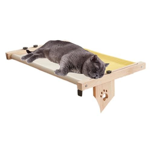 Katzenbett für Fensterbank, Katzensitz für Fensterbank - Liegeliege für Katzen aus,Verstellbares Katzen-Fensterbank-, Katzen-Ruheliege mit gepolsterter Bettdecke für Fensterbank, Nachttisch, Schu Katzenbett für Fensterbank, Katzensitz für Fensterbank - Liegeliege für Katzen aus,Verstellbares Katzen-Fensterbank-, Katzen-Ruheliege mit gepolsterter Bettdecke für Fensterbank, Nachttisch, Schu von Tewzafiya