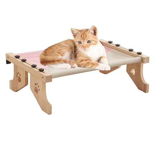 Katzenhängematte für Fensterbank,Katzenbett für Fensterbank | Hölzerner Katzen-Hängemattensitz,Verstellbares Katzen-Fensterbank-, Katzen-Ruheliege mit gepolsterter Bettdecke für Fensterbank, Nachttisc Katzenhängematte für Fensterbank,Katzenbett für Fensterbank | Hölzerner Katzen-Hängemattensitz,Verstellbares Katzen-Fensterbank-, Katzen-Ruheliege mit gepolsterter Bettdecke für Fensterbank, Nachttisc von Tewzafiya
