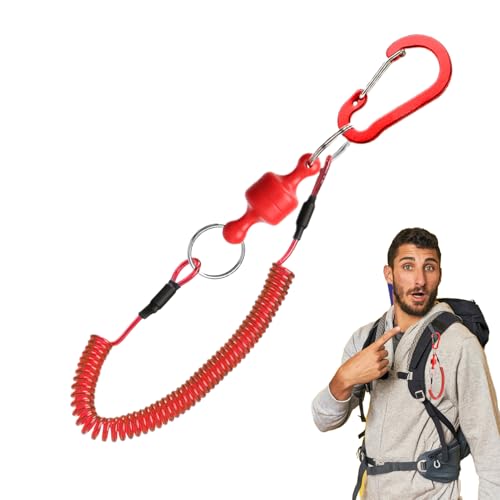Kescher Magnet,Forellen Ausrüstung Zubehör - Zubehör Werkzeug Schnellspanner Karabiner Verstellbarer Gurt für Salzwasser Süßwasser Angelausrüstung von Tewzafiya
