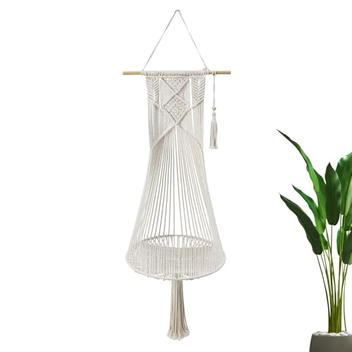 Tewzafiya Makramee-Hängematte für Katzen, Boho-Katzenschaukelbett | Haustier Makramee Bohemia Hängematte - Handgewebte Baumwollseilbetten für Kätzchen, Bettschaukelbett für Fenster, Ecke, Garten Tewzafiya Makramee-Hängematte für Katzen, Boho-Katzenschaukelbett | Haustier Makramee Bohemia Hängematte - Handgewebte Baumwollseilbetten für Kätzchen, Bettschaukelbett für Fenster, Ecke, Garten von Tewzafiya