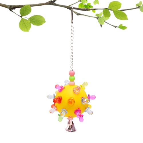 Papageienspielzeug für mittlere Vögel, Vogelkauspielzeug | Salakeet Bunte Vogelspielzeug - Training Forager Ball Relief Langeweile Käfigzubehör mit Bell für Cockatiels & Wellensittiche Papageienspielzeug für mittlere Vögel, Vogelkauspielzeug | Salakeet Bunte Vogelspielzeug - Training Forager Ball Relief Langeweile Käfigzubehör mit Bell für Cockatiels & Wellensittiche von Tewzafiya