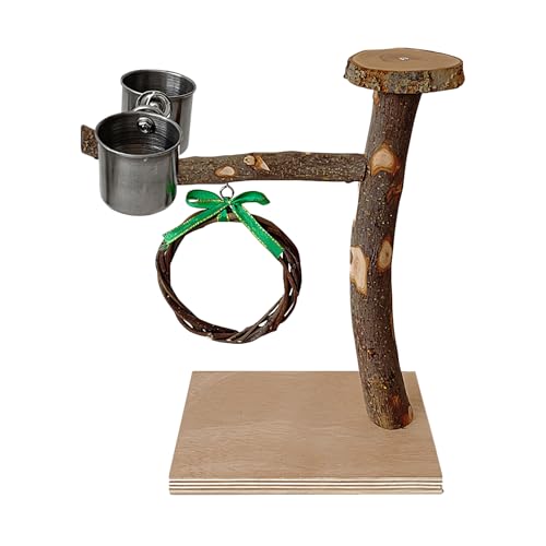 -Sitzstange, Vogel-Stehspielzeug - käfig-Ständer aus - Multifunktionales -Kletterspielzeug für Wellensittiche, Nymphensittiche, Turteltauben, Sittiche und mittelgroße -Sitzstange, Vogel-Stehspielzeug - käfig-Ständer aus - Multifunktionales -Kletterspielzeug für Wellensittiche, Nymphensittiche, Turteltauben, Sittiche und mittelgroße von Tewzafiya