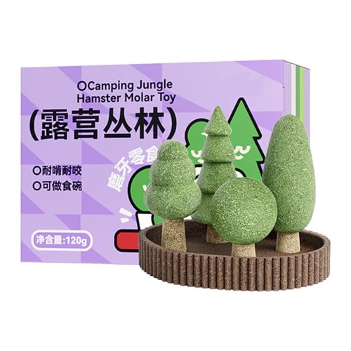 Tewzafiya Kauspielzeug Für Kleintiere,5X Dschungel-Motive Nagetierspielzeug Zum - Naturnahe Gehegedekoration, Zahnpflege & Spielzeug Für Kaninchen, Chinchillas, Eichhörnchen Und Rennmäuse von Tewzafiya