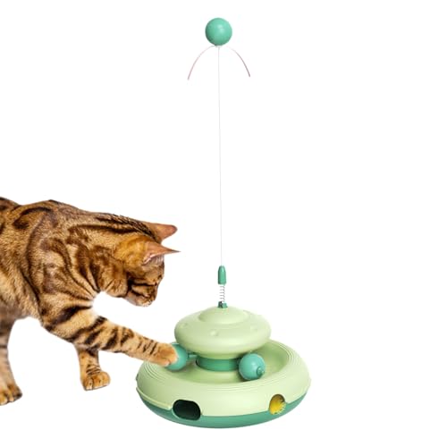 Tewzafiya Plattenspieler Ballspielzeug, Cat Track Toy,Buntes Kätzchen -Übungsspielzeug | Tragbares Trainingsspiel, lustiger Haustieranergrenze Ball für Innentiere Tewzafiya Plattenspieler Ballspielzeug, Cat Track Toy,Buntes Kätzchen -Übungsspielzeug | Tragbares Trainingsspiel, lustiger Haustieranergrenze Ball für Innentiere von Tewzafiya