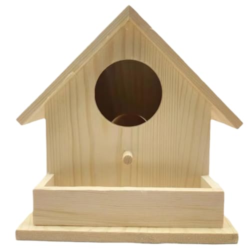 Vogelhäuser für Outdoors, Vogelschachtel im Freien | Hölzerne Vogelnistschachtel mit Pole,Haustierhaus für Kolibris Kardinal Wildvögel, Außendekoration für den Gartenhof im Patio Vogelhäuser für Outdoors, Vogelschachtel im Freien | Hölzerne Vogelnistschachtel mit Pole,Haustierhaus für Kolibris Kardinal Wildvögel, Außendekoration für den Gartenhof im Patio von Tewzafiya