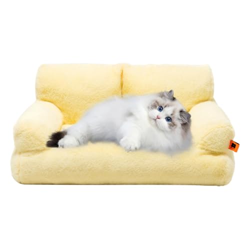 Winter-Plüsch-Katzennest, Katzenbett-Sofa | Warmes waschbares Katzenbett,Rutschfeste Unterseite, abnehmbares Haustierbett für kleine Hunde, für kleine und mittelgroße Hunde, Katzen, Heimtierbedarf Winter-Plüsch-Katzennest, Katzenbett-Sofa | Warmes waschbares Katzenbett,Rutschfeste Unterseite, abnehmbares Haustierbett für kleine Hunde, für kleine und mittelgroße Hunde, Katzen, Heimtierbedarf von Tewzafiya