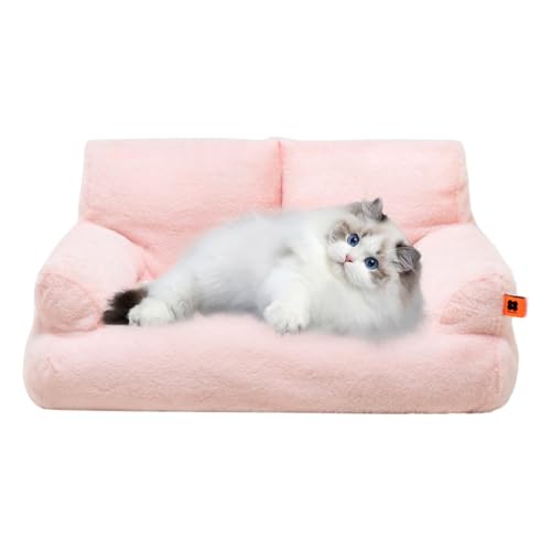 Winter-Plüsch-Katzennest, Katzenbett-Sofa | Waschbares Haustiersofa,Rutschfeste Unterseite, abnehmbares Haustierbett für kleine Hunde, für kleine und mittelgroße Hunde, Katzen, Heimtierbedarf Winter-Plüsch-Katzennest, Katzenbett-Sofa | Waschbares Haustiersofa,Rutschfeste Unterseite, abnehmbares Haustierbett für kleine Hunde, für kleine und mittelgroße Hunde, Katzen, Heimtierbedarf von Tewzafiya