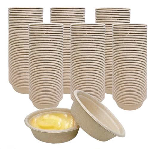 Tfwadmx 300 Stück Gecko-Futterbecher, 28 ml, Papier-Reptilien-Lebensmittelbecher, Hauben-Gecko-Fressnapf, Futterbrett-Zubehör für kleine Eidechsen, Vogelspinnen von Tfwadmx