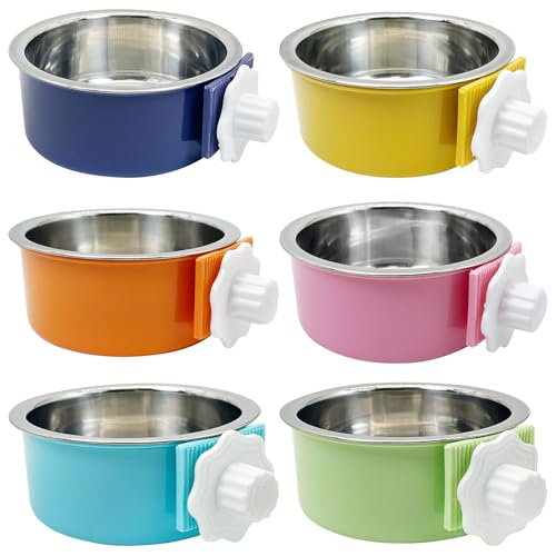 Tfwadmx Futternapf für Hunde, Katzen, abnehmbar, Edelstahl, Futter- und Wasser-Futterstation zum Aufhängen, Käfig, mit Reinigungsset für Haustiere, Welpen, Vögel, Ratten, Meerschweinchen, Frettchen, Tfwadmx Futternapf für Hunde, Katzen, abnehmbar, Edelstahl, Futter- und Wasser-Futterstation zum Aufhängen, Käfig, mit Reinigungsset für Haustiere, Welpen, Vögel, Ratten, Meerschweinchen, Frettchen, von Tfwadmx
