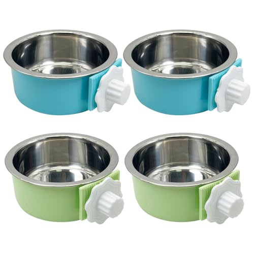 Tfwadmx Hundenapf für Katzen, abnehmbar, Edelstahl, Futter- und Wasser-Futterstation zum Aufhängen, Käfig, mit Reinigungsset für Haustiere, Welpen, Vögel, Ratten, Meerschweinchen, Frettchen, Tfwadmx Hundenapf für Katzen, abnehmbar, Edelstahl, Futter- und Wasser-Futterstation zum Aufhängen, Käfig, mit Reinigungsset für Haustiere, Welpen, Vögel, Ratten, Meerschweinchen, Frettchen, von Tfwadmx