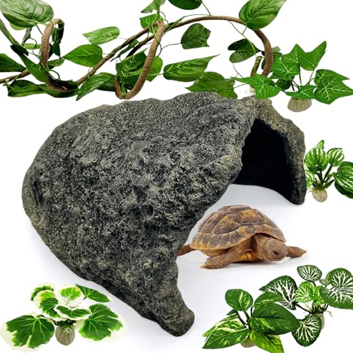Tfwadmx Reptilienversteck Höhle Extra Groß Schildkröte Versteck Eidechse Felsen Versteck Schildkröte Harz Unterschlupf Bartagamen Zubehör für Schlangen, Geckos, Axolotls, Frösche Tfwadmx Reptilienversteck Höhle Extra Groß Schildkröte Versteck Eidechse Felsen Versteck Schildkröte Harz Unterschlupf Bartagamen Zubehör für Schlangen, Geckos, Axolotls, Frösche von Tfwadmx