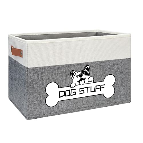 Thankspaw Faltbare Hundespielzeugbox, Stoff-Hundespielzeugkorb, faltbarer Organizer, Heimdekor-Mülleimer mit Griff, faltbare Spielzeugbox, Kleidung, Kauspielzeug und Zubehör Thankspaw Faltbare Hundespielzeugbox, Stoff-Hundespielzeugkorb, faltbarer Organizer, Heimdekor-Mülleimer mit Griff, faltbare Spielzeugbox, Kleidung, Kauspielzeug und Zubehör von Thankspaw