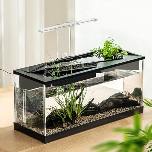 Aquarium-Starter-Kit Mit Filter, Luftpumpe und Licht - Tropisches und Kaltwasser-Fischtank, Garnelen-Tank - Großes Rechteckiges Acryl-Aquarium Mit Hoher Transparenz Aquarium-Starter-Kit Mit Filter, Luftpumpe und Licht - Tropisches und Kaltwasser-Fischtank, Garnelen-Tank - Großes Rechteckiges Acryl-Aquarium Mit Hoher Transparenz von Thaookte