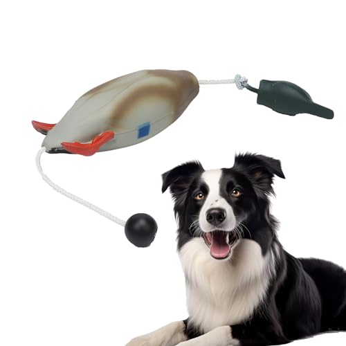 Thaookte Ente Hundespielzeug, Pistole Hundetraining Schnuller, Hund Schnuller Gundog Welpentrainingsspielzeug, Wasservögel Spiel Hund Kauspielzeug mit Wurfknebel, Unzerstörbares Hundespielzeug für Thaookte Ente Hundespielzeug, Pistole Hundetraining Schnuller, Hund Schnuller Gundog Welpentrainingsspielzeug, Wasservögel Spiel Hund Kauspielzeug mit Wurfknebel, Unzerstörbares Hundespielzeug für von Thaookte