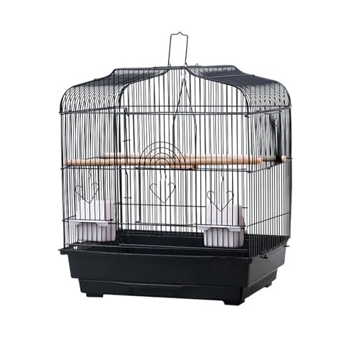 Vogel Transportbox, TransportkäFig, VogelkäFig Wellensittich, PapageienkäFig Mit Griff, 2 Stehpol, 2 LebensmittelbehäLter Und Schwung, Kleintier Transportbox Für Papageien, VöGel, 46x36x52cm Vogel Transportbox, TransportkäFig, VogelkäFig Wellensittich, PapageienkäFig Mit Griff, 2 Stehpol, 2 LebensmittelbehäLter Und Schwung, Kleintier Transportbox Für Papageien, VöGel, 46x36x52cm von Thaookte