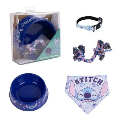 Offizielles Disney Stitch Hundenapf-Set | inklusive Stitch Hundehalsband, Bandana, Seilspielzeug und blauer Napf Offizielles Disney Stitch Hundenapf-Set | inklusive Stitch Hundehalsband, Bandana, Seilspielzeug und blauer Napf von That Mouse Fashion