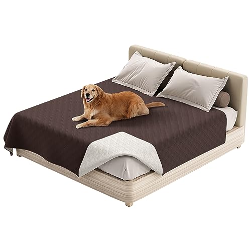 Thdsubb Haustier-Bettdecke wasserdichte Hundedecken Waschbar Haustier Urinbeständige Haustierdecke Für Couchbett (100 * 130cm,Braun) von Thdsubb