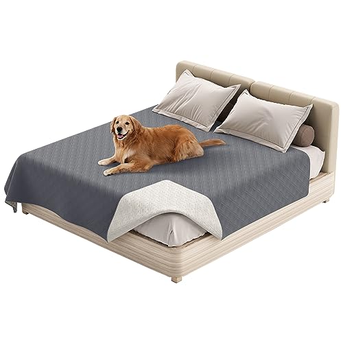 Thdsubb Haustier-Bettdecke wasserdichte Hundedecken Waschbar Haustier Urinbeständige Haustierdecke Für Couchbett (100 * 130cm,Grau) von Thdsubb