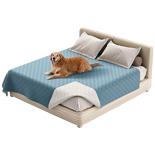 Thdsubb Haustier-Bettdecke wasserdichte Hundedecken Waschbar Haustier Urinbeständige Haustierdecke Für Couchbett (130 * 210cm,Hellblau) von Thdsubb