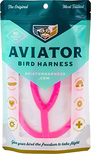 Das Aviator Vogel Geschirr: X-Large Rosafarbenes von The Aviator