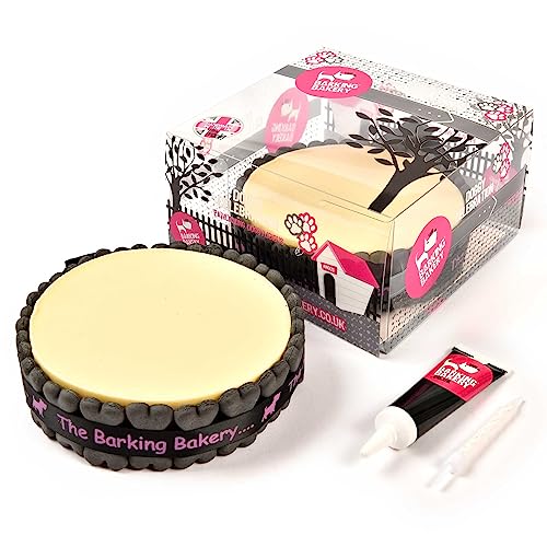The Barking Bakery Hundegeburtstagskuchen, Hundegeburtstagsgeschenk, Geschenk für Hunde und Welpen, Joghurt-Top-Kuchen, Hundegeschenke für kleine Hunde, Hundegeschenke für große Hunde, Welpengeschenke von The Barking Bakery