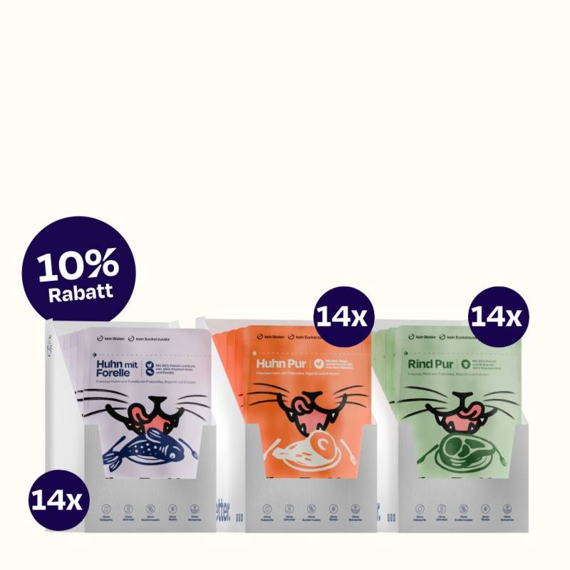 14x85g Nass Super Sparpaket für Katzen - The Better Cat von The Better Cat