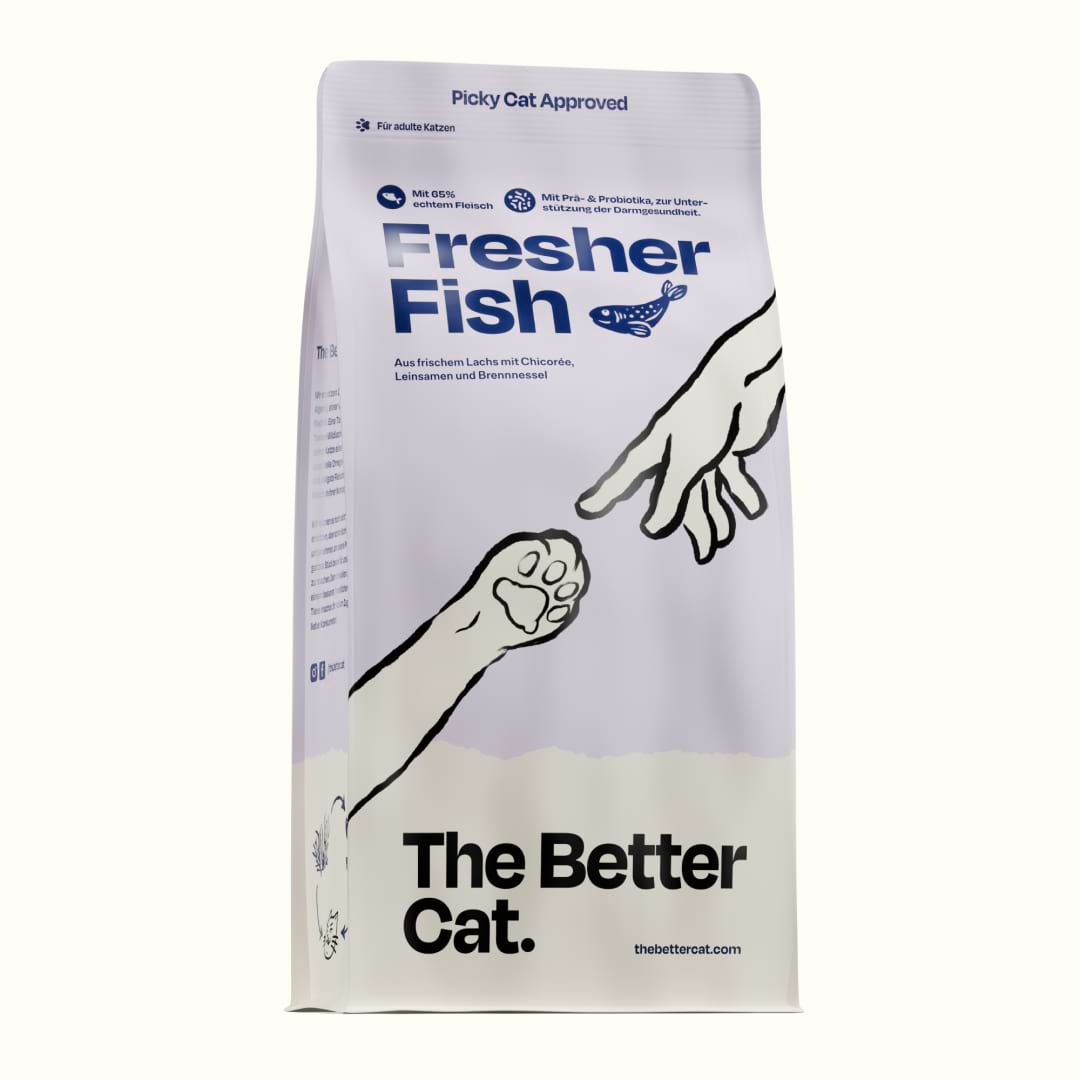1kg Katzenfutter mit 65% frischem Lachs, ohne Getreide von The Better Cat von The Better Cat
