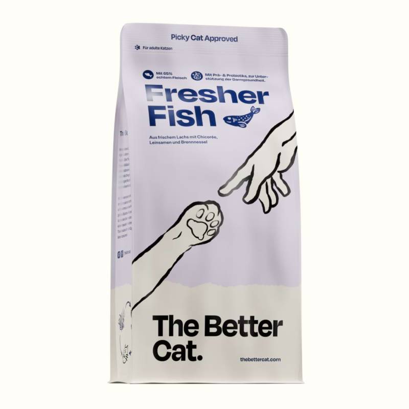 1kg Katzenfutter mit 65% frischem Lachs, ohne Getreide von The Better Cat von The Better Cat