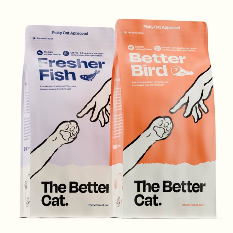 2kg Frisches Huhn & Lachs Katzen-Trockenfutter - The Better Cat 2kg Frisches Huhn & Lachs Katzen-Trockenfutter - The Better Cat von The Better Cat