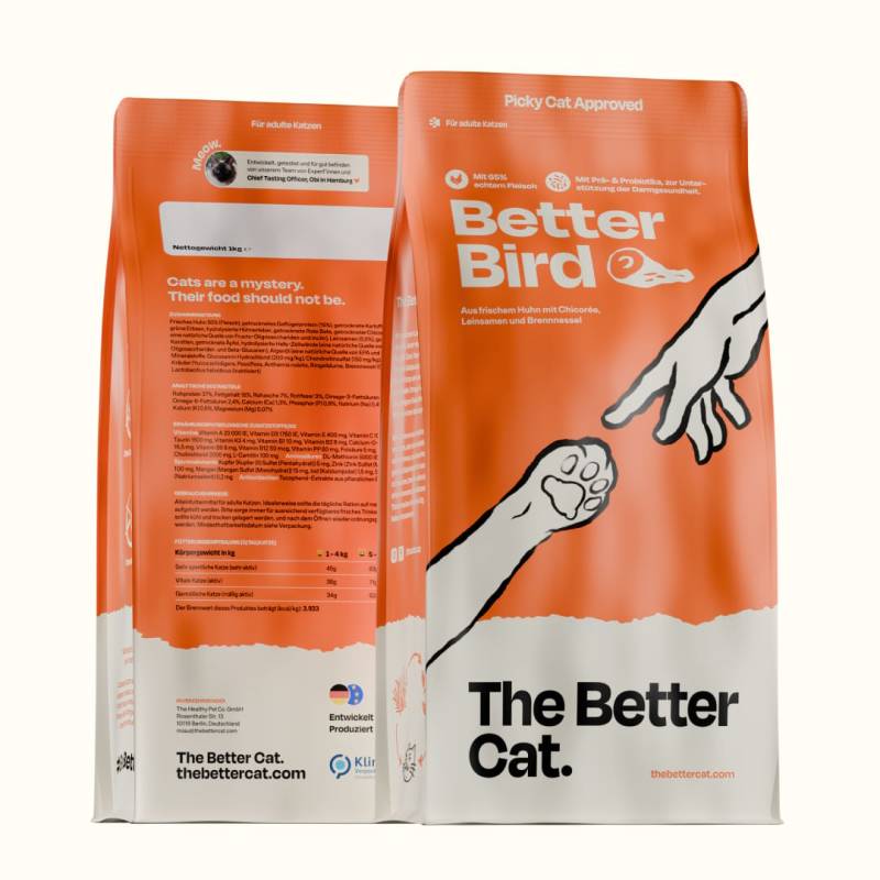 2kg Frisches Huhn & Truthahn Katzentrockenfutter - The Better Cat 2kg Frisches Huhn & Truthahn Katzentrockenfutter - The Better Cat von The Better Cat