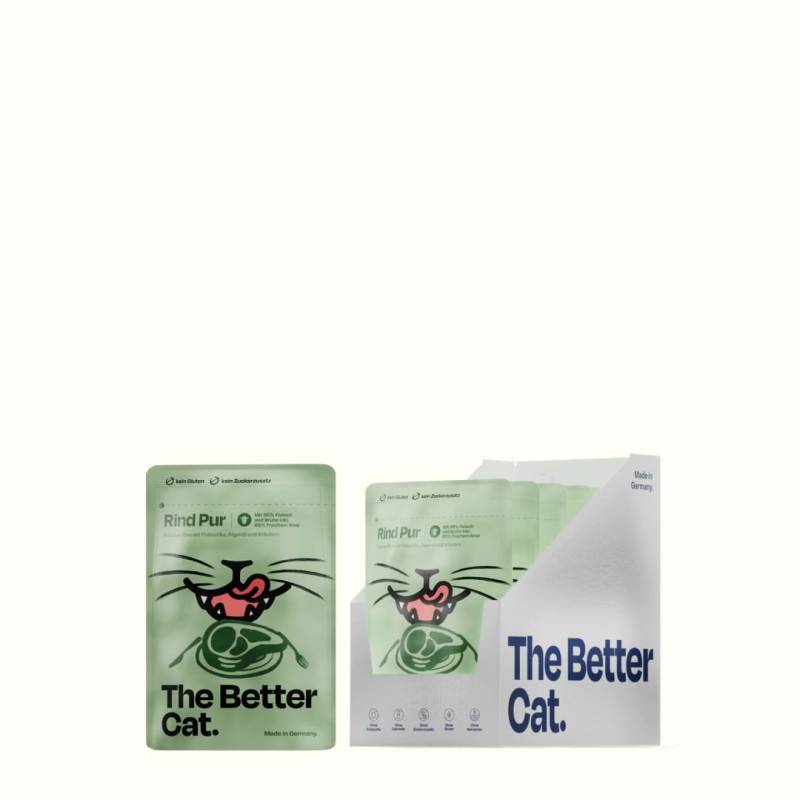 7x85g Rind Pur Katzenfutter, Getreidefrei - The Better Cat 7x85g Rind Pur Katzenfutter, Getreidefrei - The Better Cat von The Better Cat