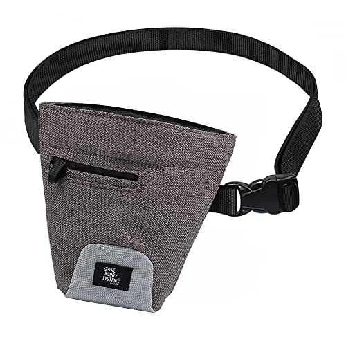 The Buddy System Buddy Bag mit Gürtel - Hüfttasche mit Magnetverschluss für Haustiertraining, Laufen und Spazierengehen - Behältertasche zum Spazierengehen mit großem Gürtel (68,6 cm - 127 cm Taille) von The Buddy System