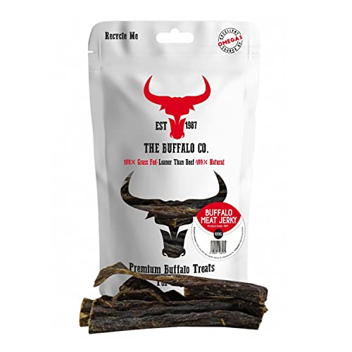 The Buffalo Co. Fleisch Jerky Leckerlis für Hunde 100g von The Buffalo Co.