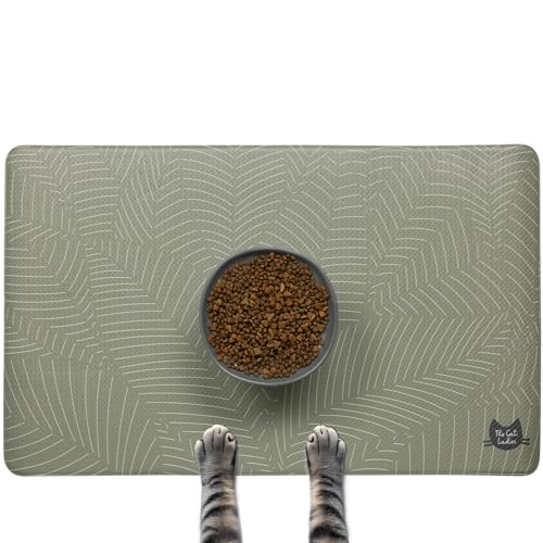 The Cat Ladies Futtermatte für Katzen – wasserdicht und spülmaschinenfest für kleine Haustiere – Katzen- und Hundefuttermatten für Futter und Wassernapf – schützt Böden vor Unordnung – tropische The Cat Ladies Futtermatte für Katzen – wasserdicht und spülmaschinenfest für kleine Haustiere – Katzen- und Hundefuttermatten für Futter und Wassernapf – schützt Böden vor Unordnung – tropische von The Cat Ladies