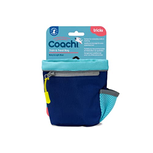 Coachi Train & Treat Bag, Beutel, geräumiges Leckerli-Fach, Reißverschlussfach, Kordelverschluss, sichere Befestigung an Gürtel, Hosenbund oder Tasche. Zum Gassigehen & Hundetraining. von Company of Animals