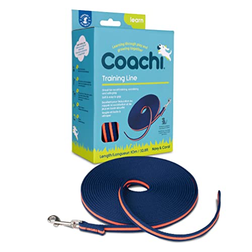 Coachi Training Line 10m, sicheres Training im Freien, Rückruftraining, Hunde- und Welpensozialisierung, leicht, weich, perfekt zum Stoppen des Jagens. Für mittelgroße, große Hunde und Welpen Coachi Training Line 10m, sicheres Training im Freien, Rückruftraining, Hunde- und Welpensozialisierung, leicht, weich, perfekt zum Stoppen des Jagens. Für mittelgroße, große Hunde und Welpen von Company of Animals