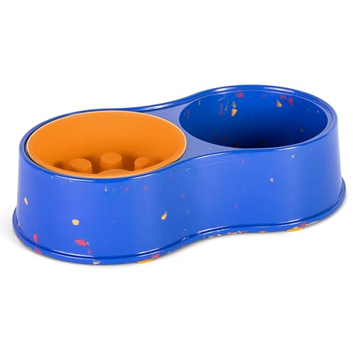 The Dodo Doppelnapf aus Bambus, Blau und Gelb The Dodo Doppelnapf aus Bambus, Blau und Gelb von The Dodo
